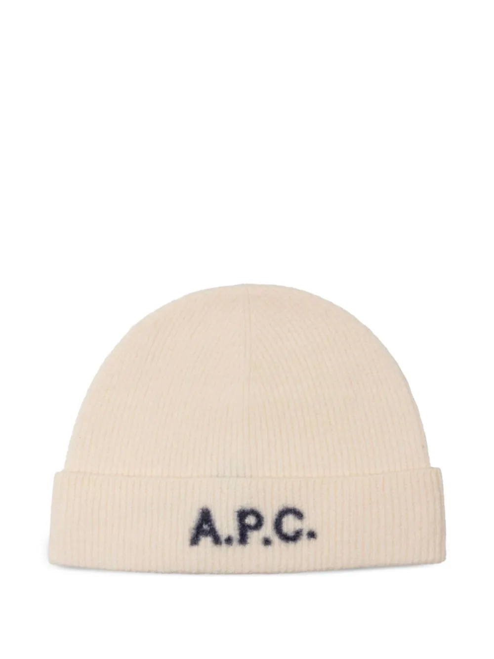 A.P.C. logo-jacquard hat | Neutrals | Image 1