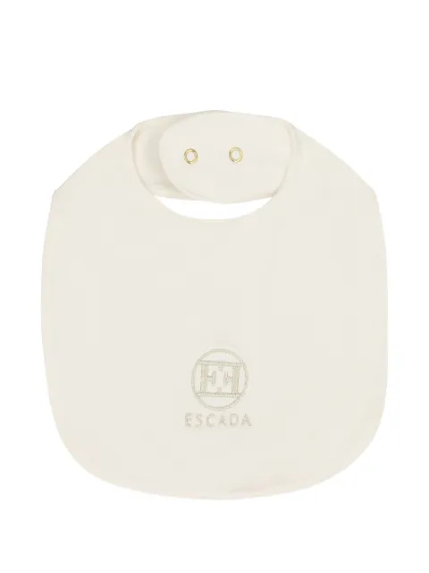 Escada Kids logo-embroidered bib