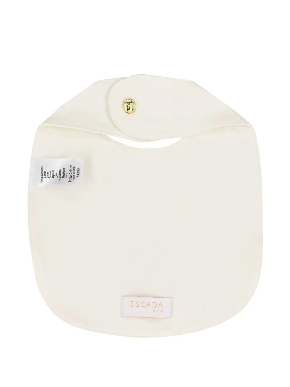 Escada Kids Slabbetje met geborduurd logo - Beige