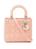 Christian Dior Pre-Owned 2010-2025 Medium Lambskin Cannage Lady Dior satchel - Pink
