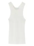 Ermanno Scervino halter-neck ribbed tank top - 10602 white