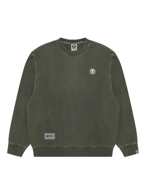 AAPE BY *A BATHING APE® logo-patch crew-neck sweatshirt