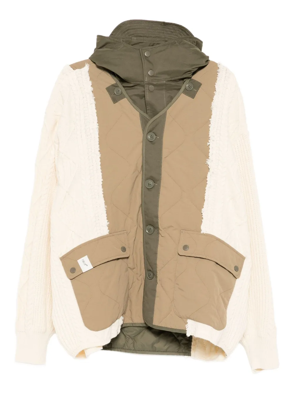 FIVE CM logo-patched jacket | Green | Image 1