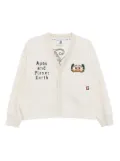 AAPE BY *A BATHING APE® logo-embroidered cardigan - Neutrals