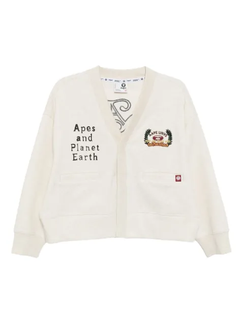 AAPE BY *A BATHING APE® logo-embroidered cardigan