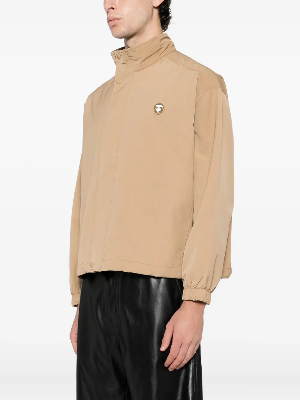 Aape By A Bathing Ape Logo Patch Jacket In Animal Print