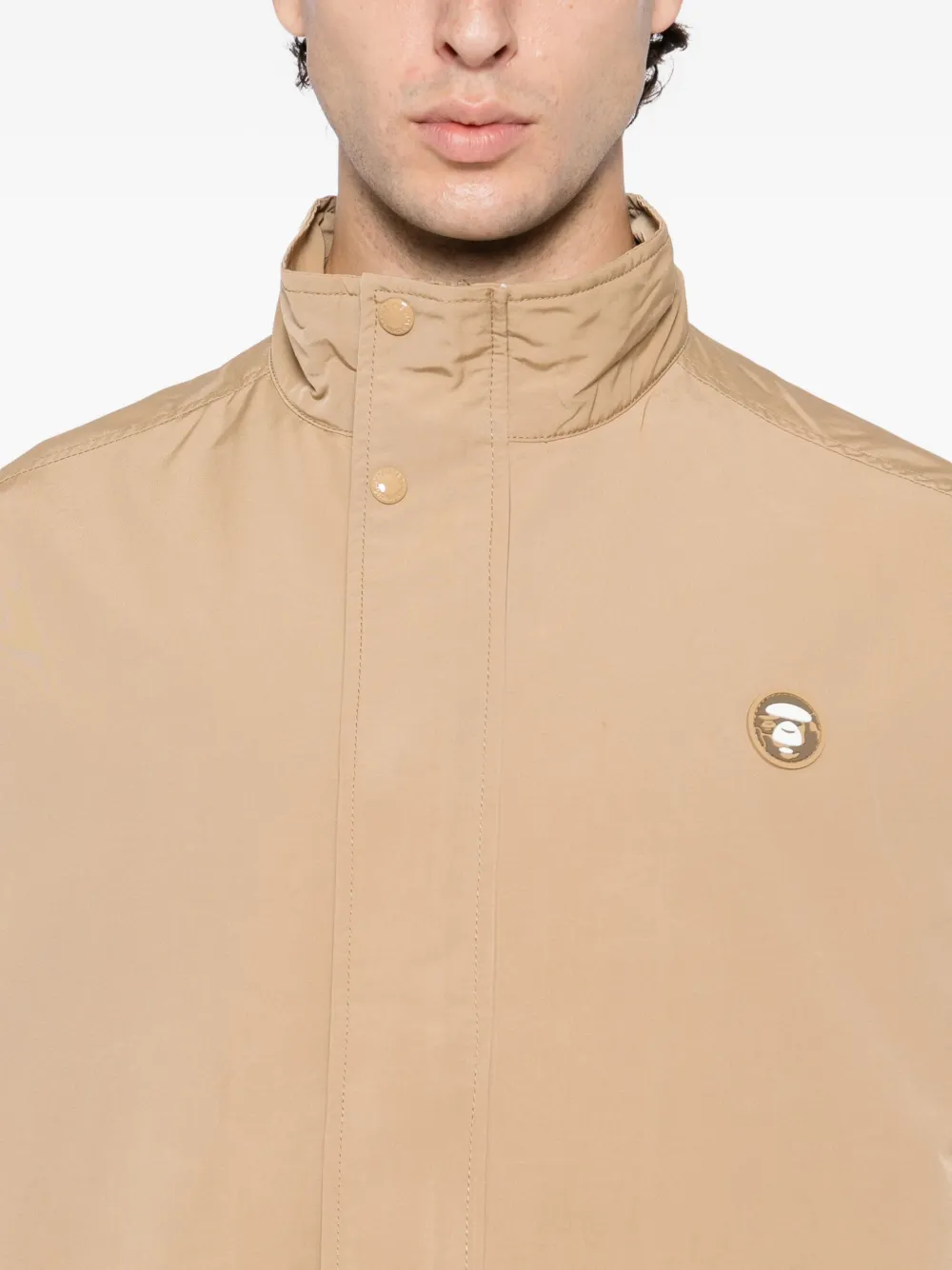 Aape By A Bathing Ape Logo Patch Jacket In Animal Print