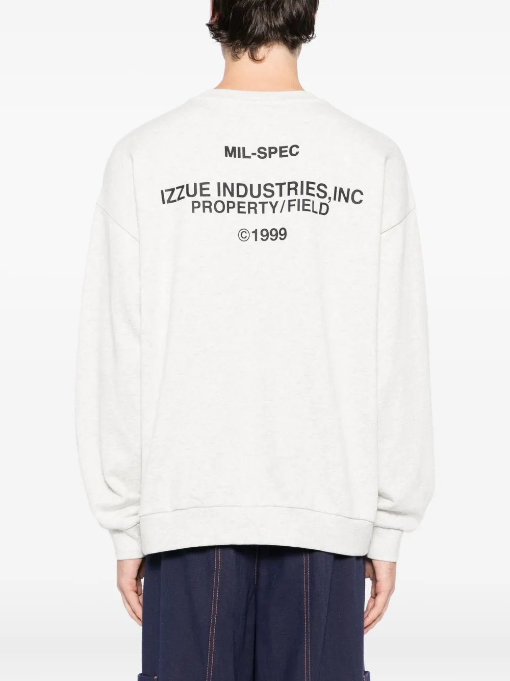 Izzue Logo-embroidered Sweatshirt In Gray