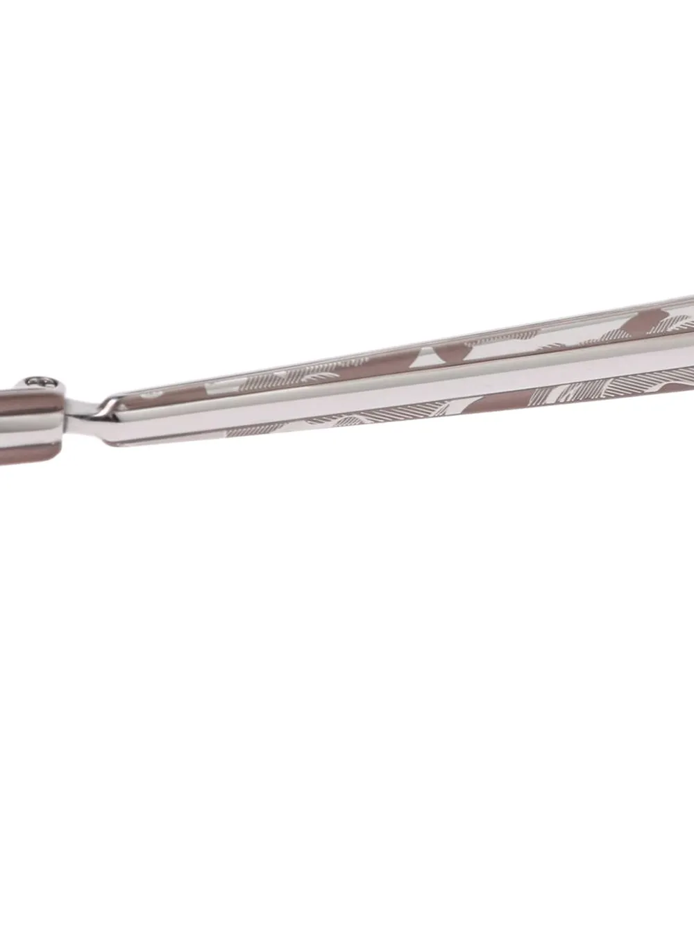 A BATHING APE Zonnebril met vierkant montuur Zilver