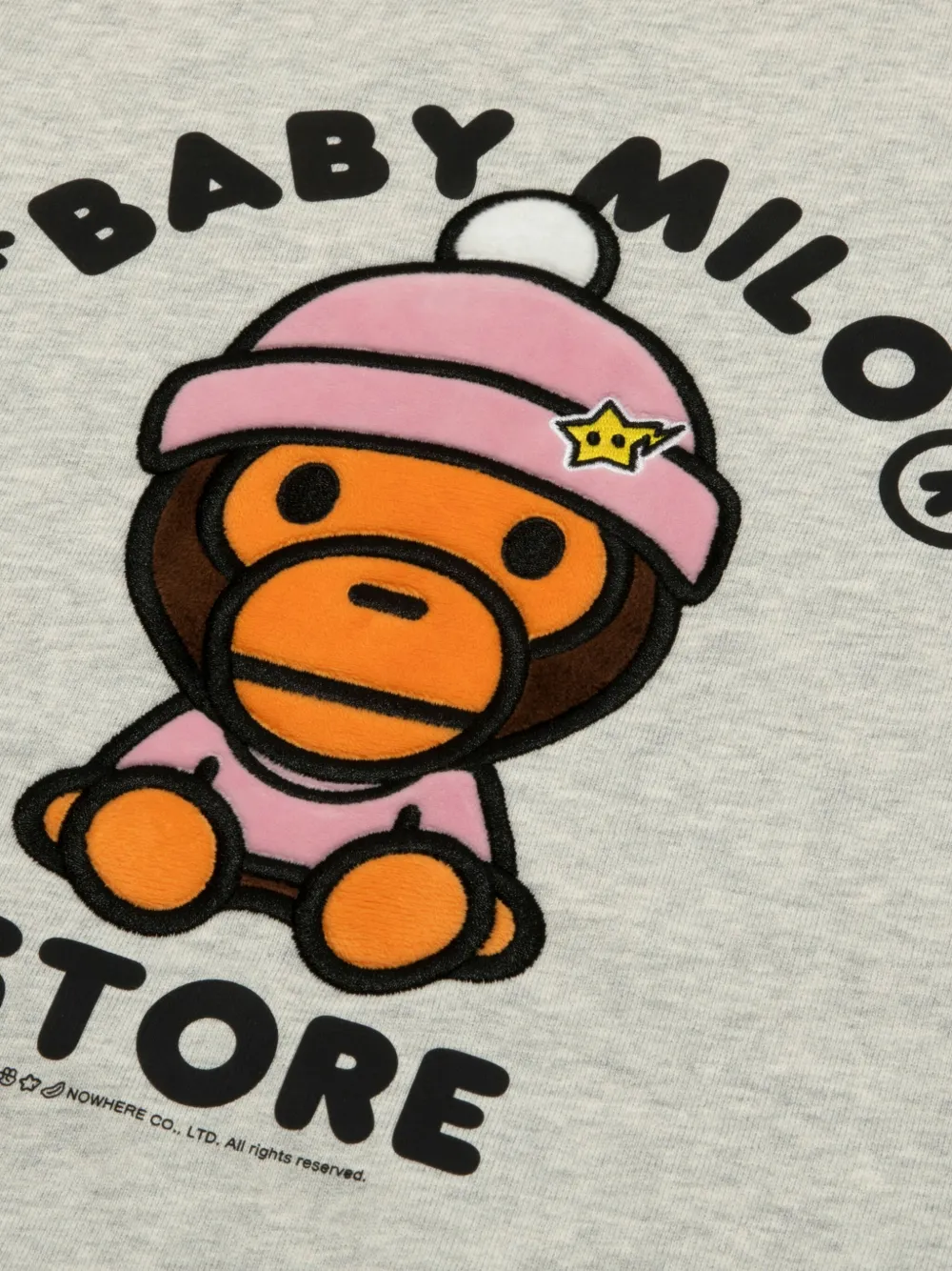 *baby Milo® Store By *a Bathing Ape® Embroidered Long-sleeve Sweatshirt In Neutral