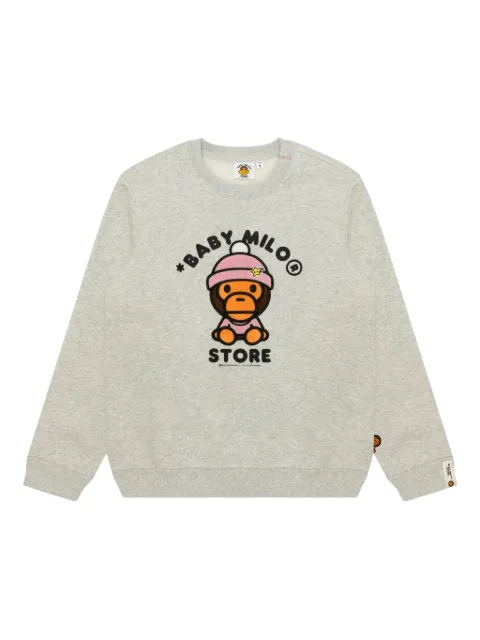 *BABY MILO® STORE BY *A BATHING APE® embroidered long-sleeve sweatshirt