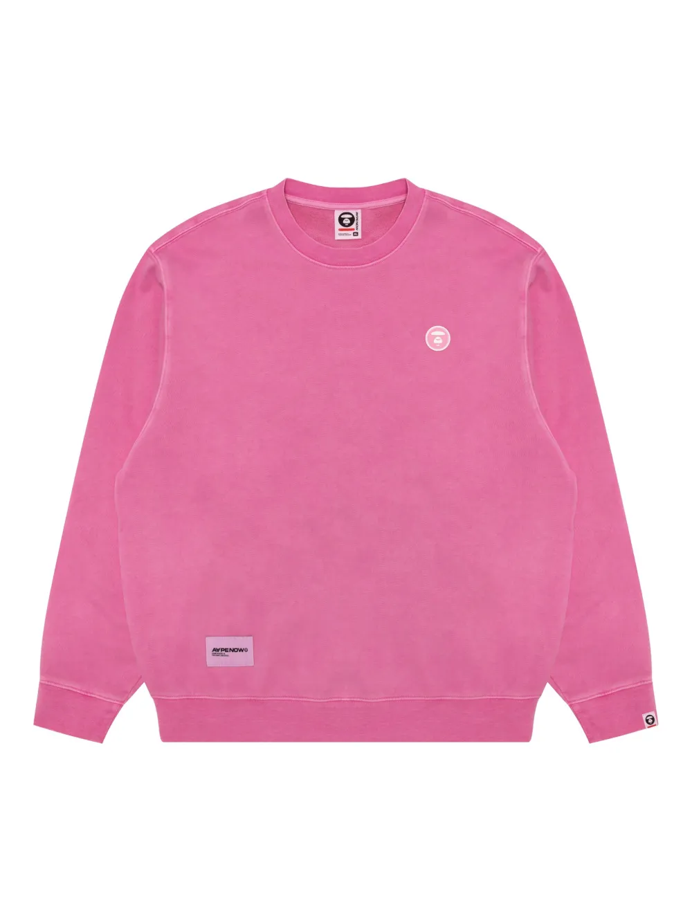 AAPE BY *A BATHING APE® logo-detail cotton sweatshirt | Pink | Image 1