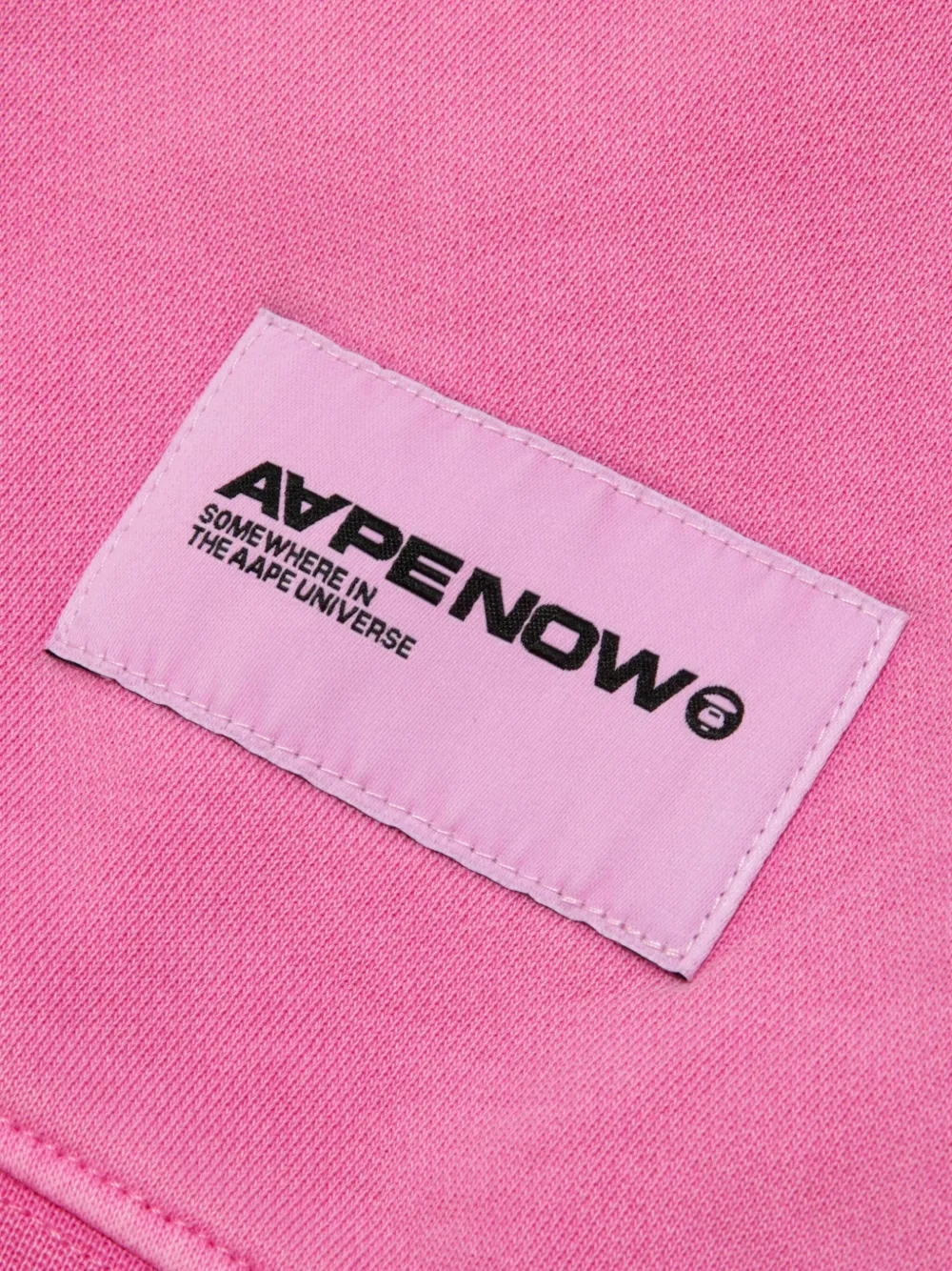 AAPE BY *A BATHING APE Katoenen sweater met logo Roze