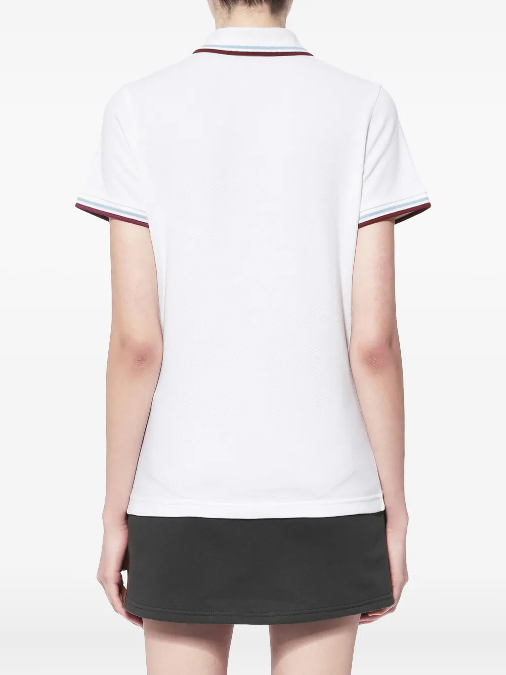 Fred Perry Poloshirt met geborduurd logo en kraag Wit
