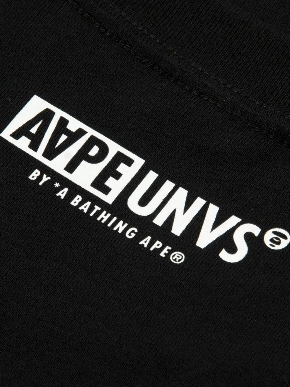 AAPE BY *A BATHING APE Sweater met ronde hals Zwart