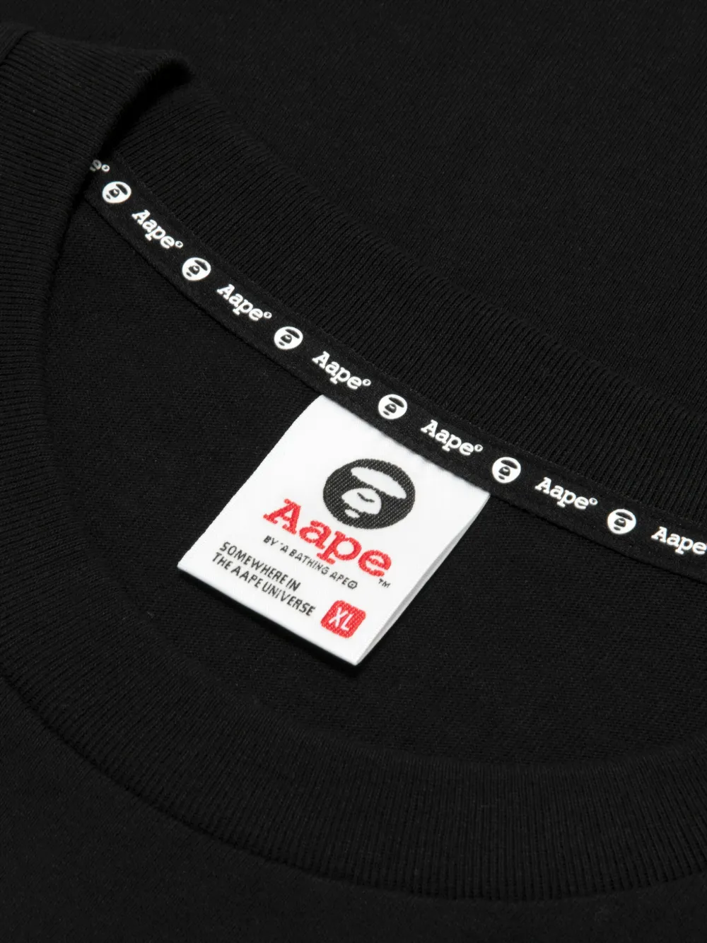 AAPE BY *A BATHING APE Sweater met ronde hals Zwart