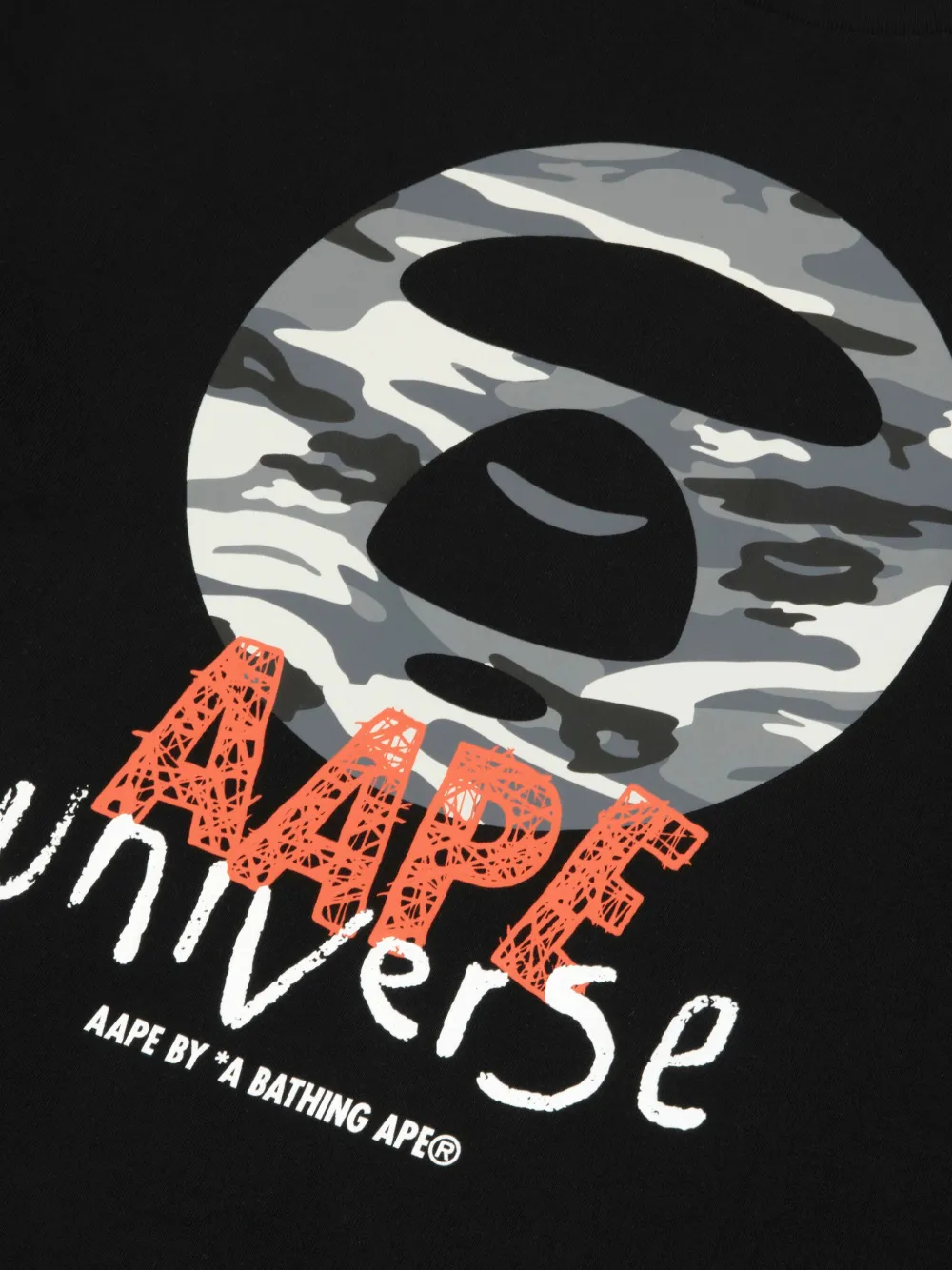 AAPE BY *A BATHING APE Sweater met ronde hals Zwart