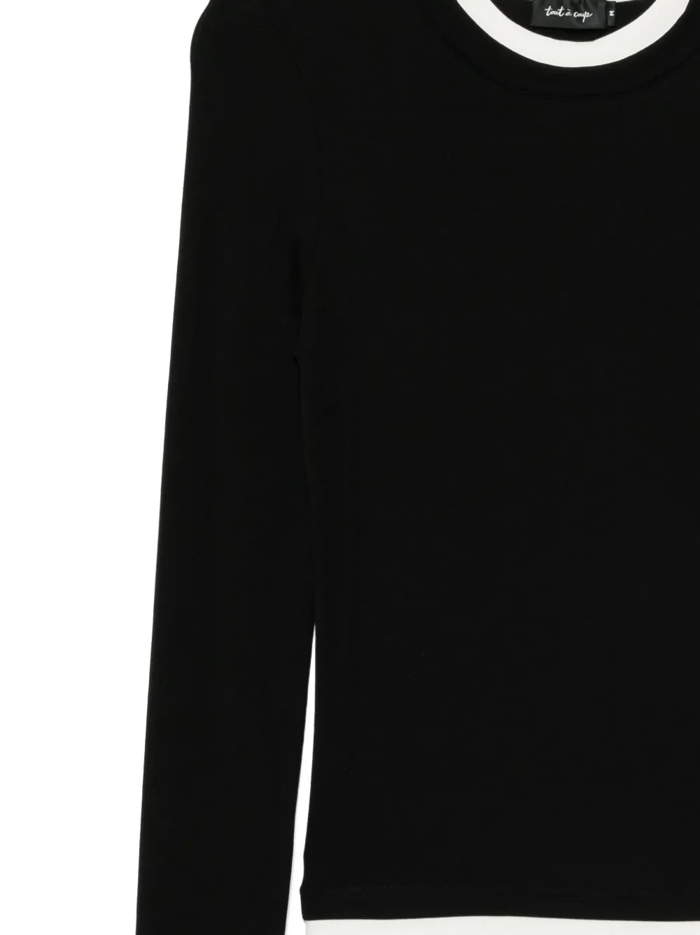 Tout A Coup Layered T-shirt In Black