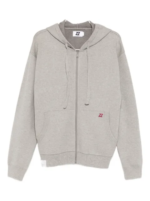 izzue veste en maille à patch logo