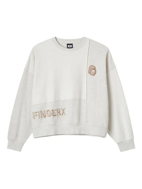 FINGERCROXX sudadera con panel bordado