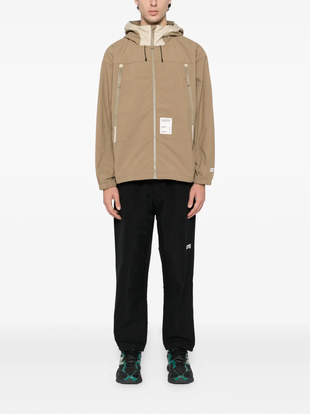 FINGERCROXX logo-patch jacket | Hooded Jackets | Image 2