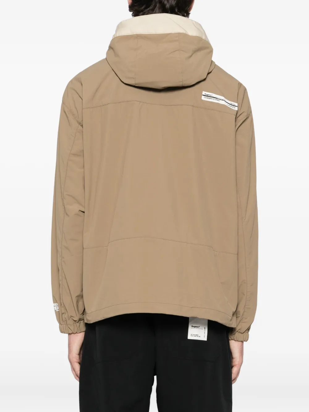 Fingercroxx Logo-patch Jacket In Brown