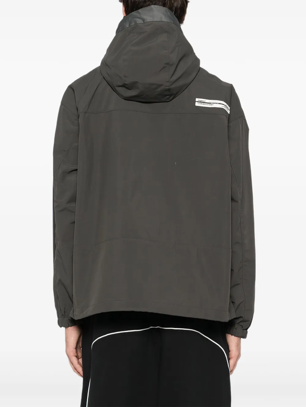 Fingercroxx Logo-patched Jacket In Gray