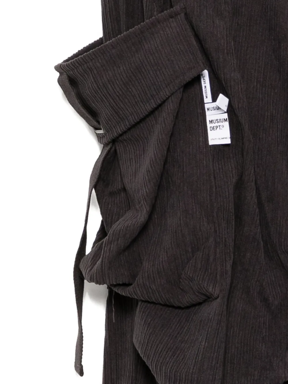 Musium Div. Corduroy Cargo Pants In Gray