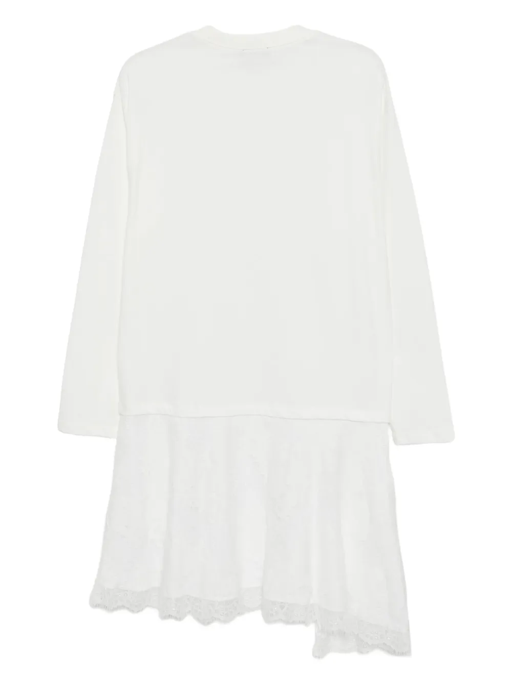 Tout a coup Jurk met patchwork - Wit