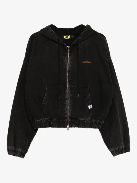 Mini Cream logo-embroidered jacket 