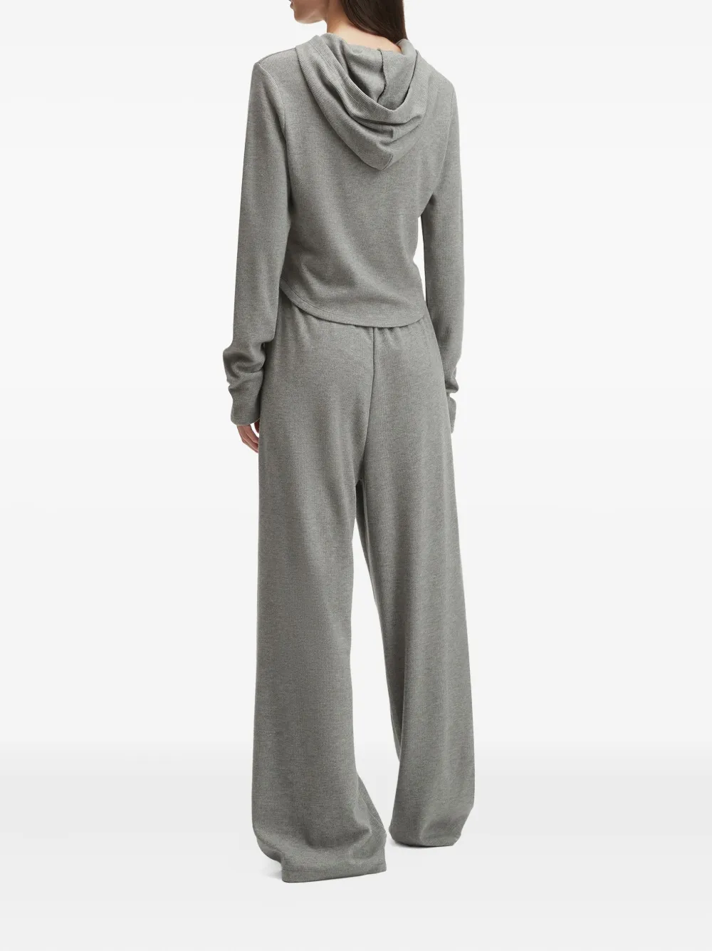 b+ab Geribbeld trainingspak met capuchon Grijs