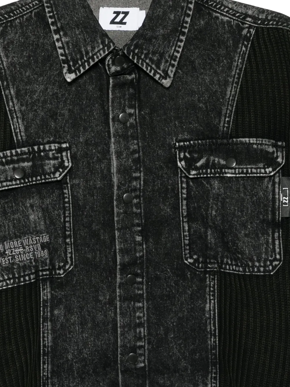 izzue Jack met geborduurd logo Zwart