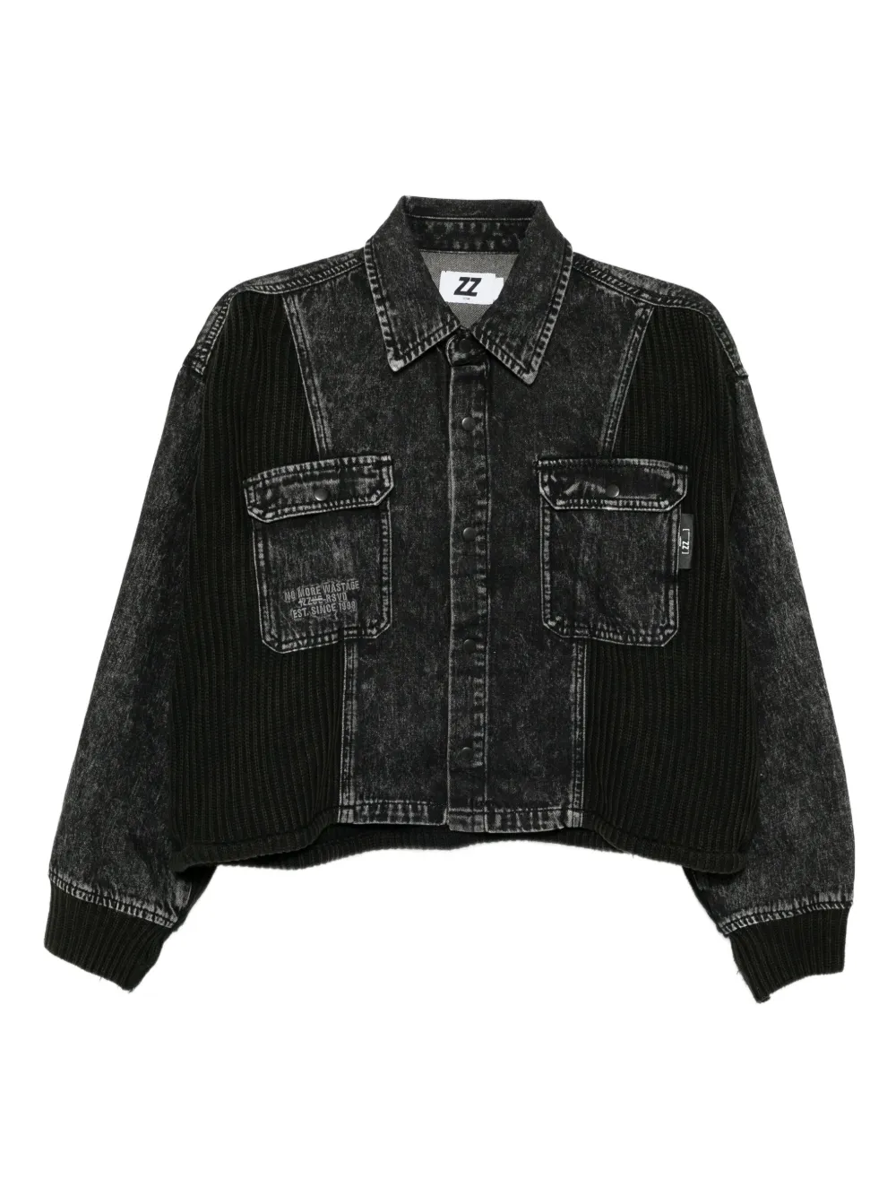 izzue logo-embroidered jacket | Black | Image 1