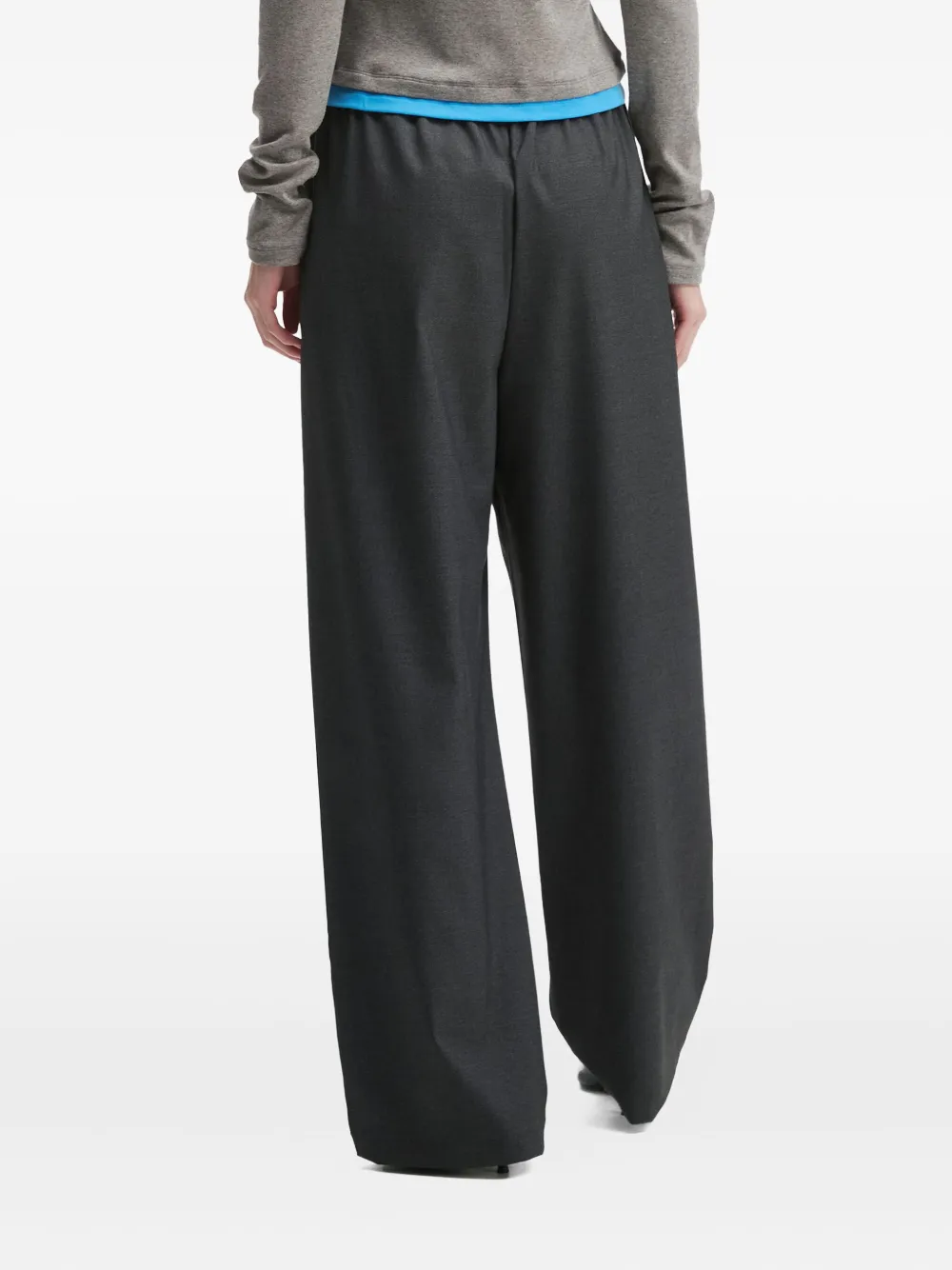 Tout A Coup Pleated-details Trousers In Gray