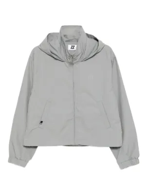 Hyein Seo Hooded Cropped Shell Jacket | White | FARFETCH