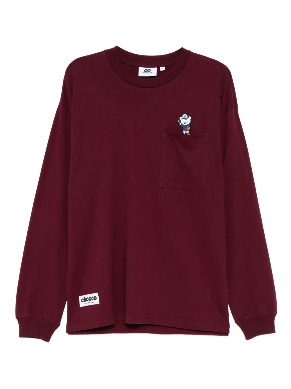 CHOCOOLATE playera con oso bordado | rojo | Image 1