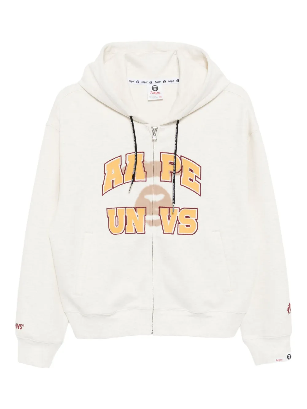 AAPE BY *A BATHING APE® logo-printed hoodie | Neutrals | Image 1