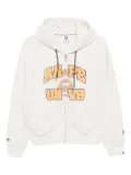 AAPE BY *A BATHING APE® logo-printed hoodie - Neutrals