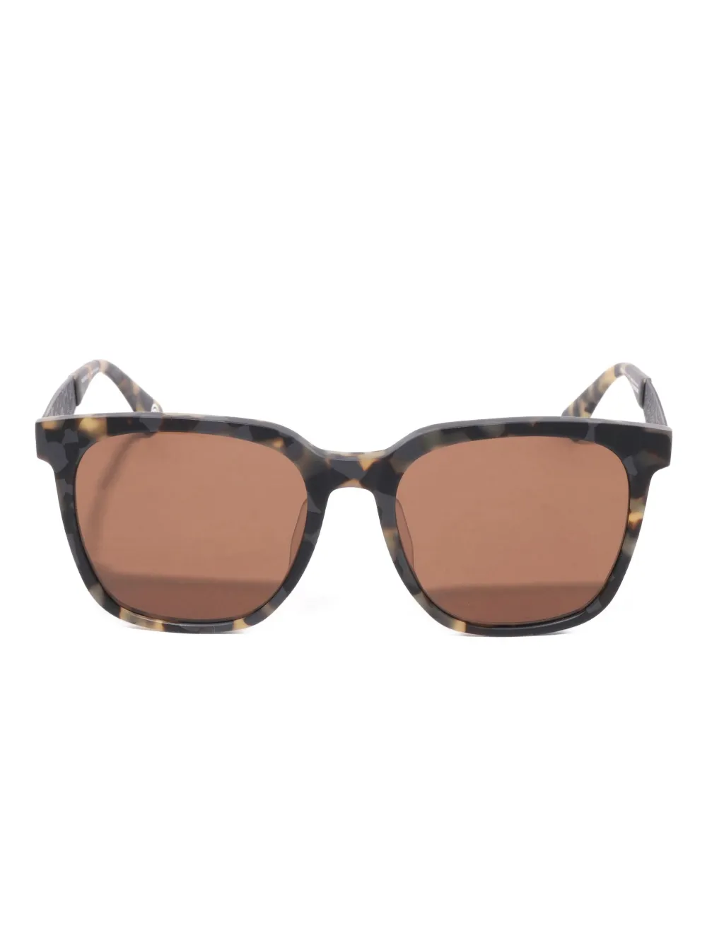 A BATHING APE® engraved square sunglasses | Brown | Image 1
