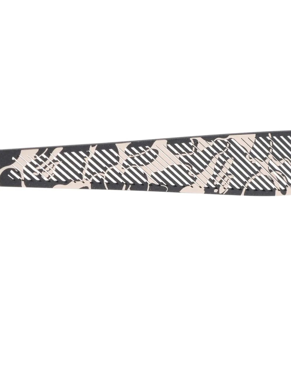 A BATHING APE Zonnebril met vierkant montuur en gegraveerd detail Bruin