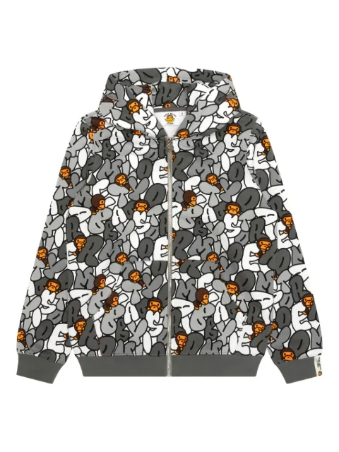 *BABY MILO® STORE BY *A BATHING APE® graphic-print zip-up hoodie