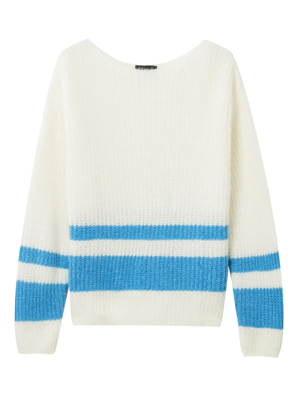 Tout A Coup Boat-neck Sweater In White