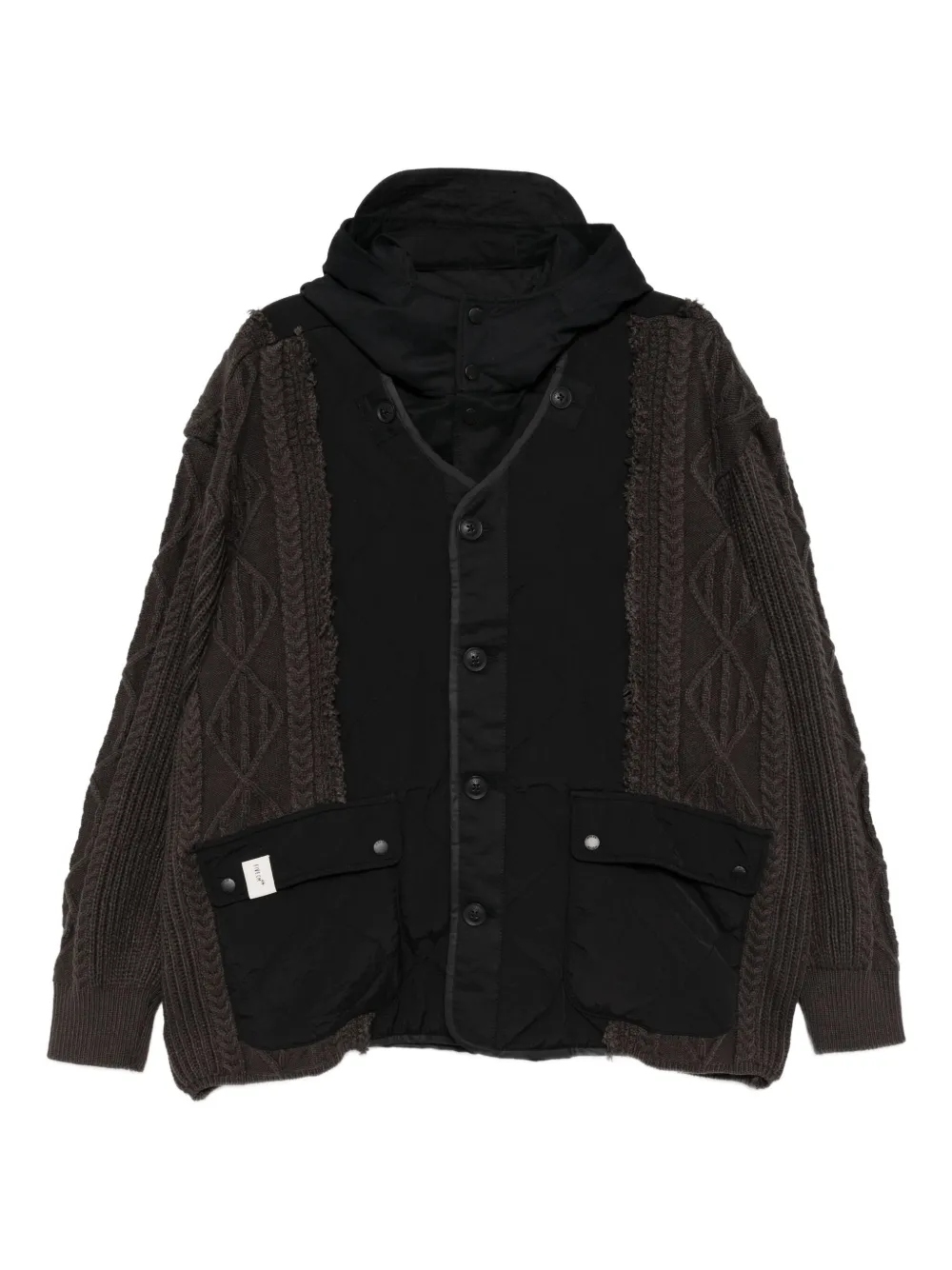 FIVE CM logo-patch jacket | Black | Image 1