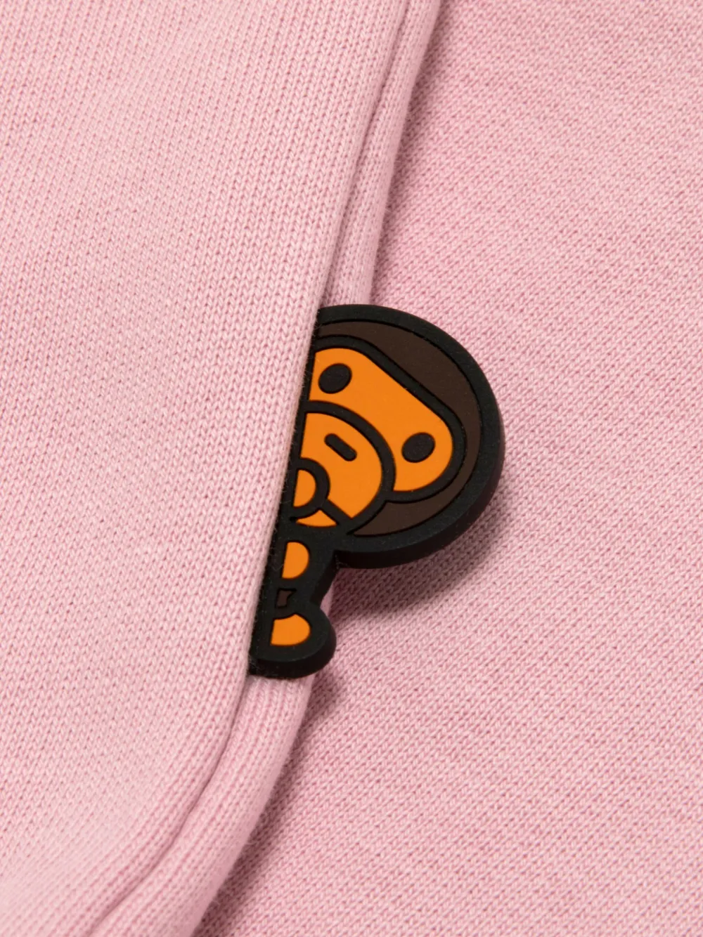 *baby Milo® Store By *a Bathing Ape® Embroidered Crew-neck Sweatshirt In Pink