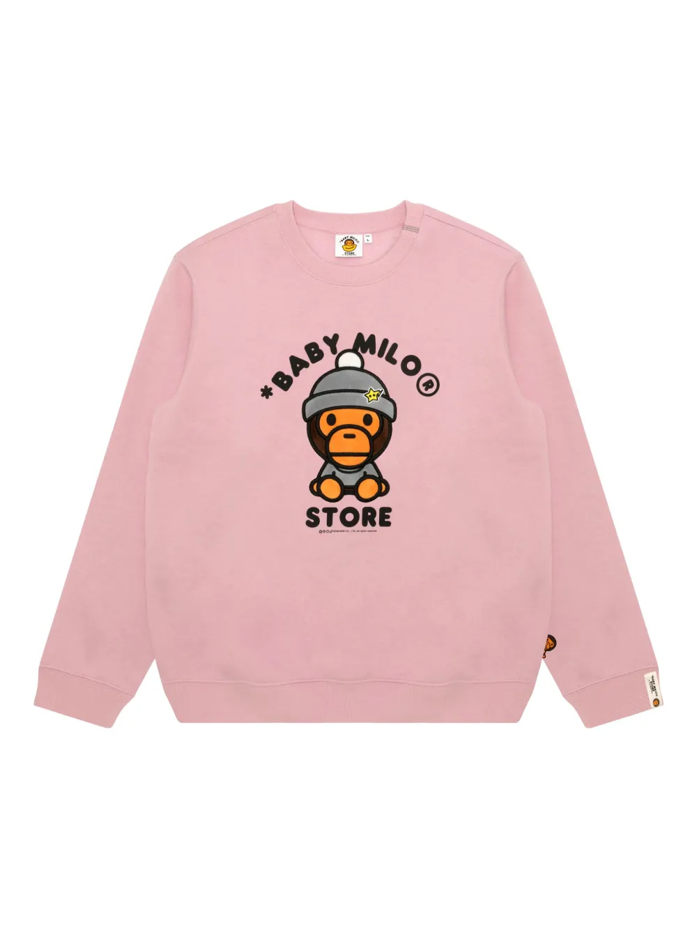*BABY MILO® STORE BY *A BATHING APE® embroidered crew-neck sweatshirt | Pink | Image 1