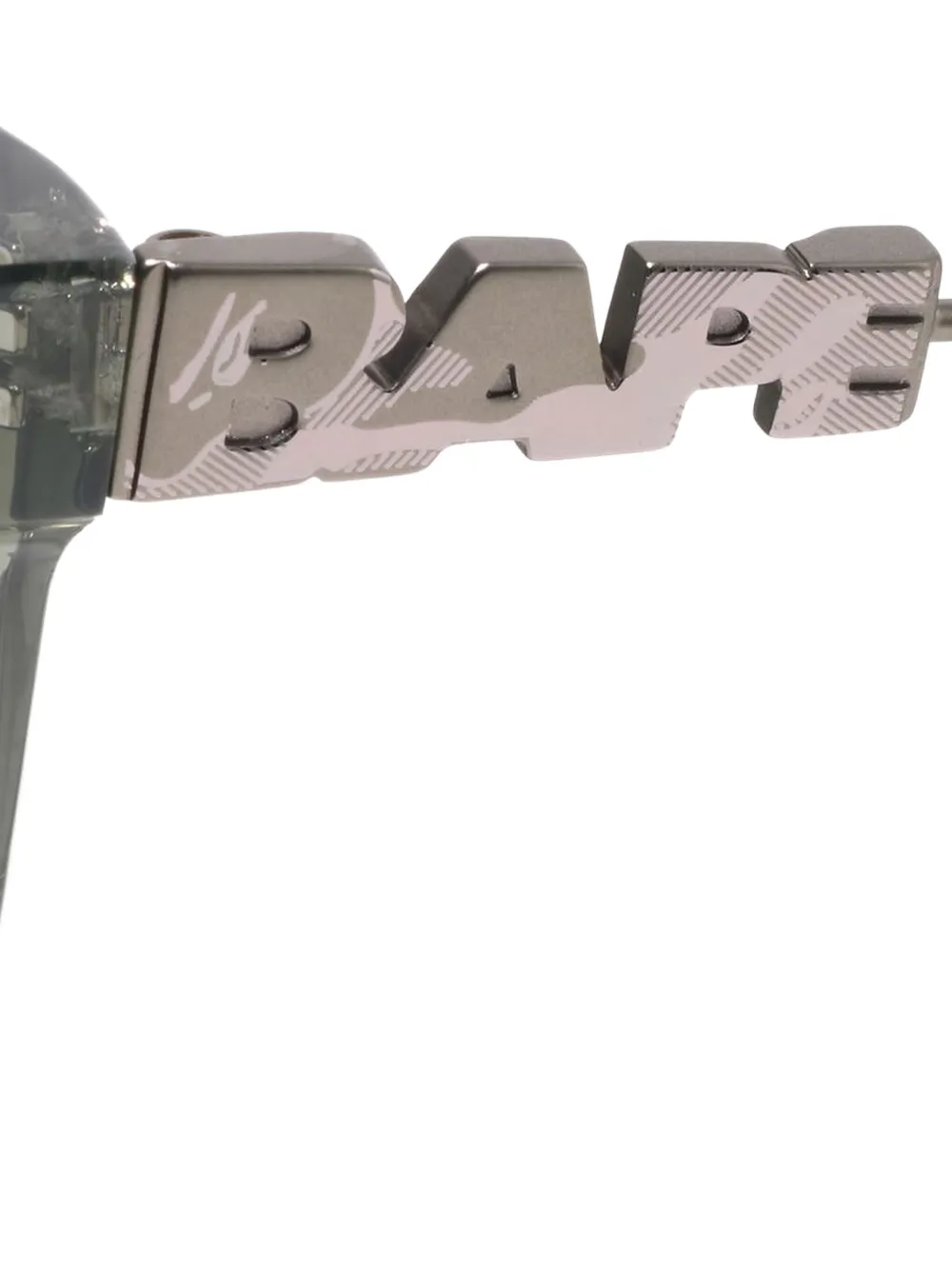 A BATHING APE Zonnebril met logoplakkaat Groen