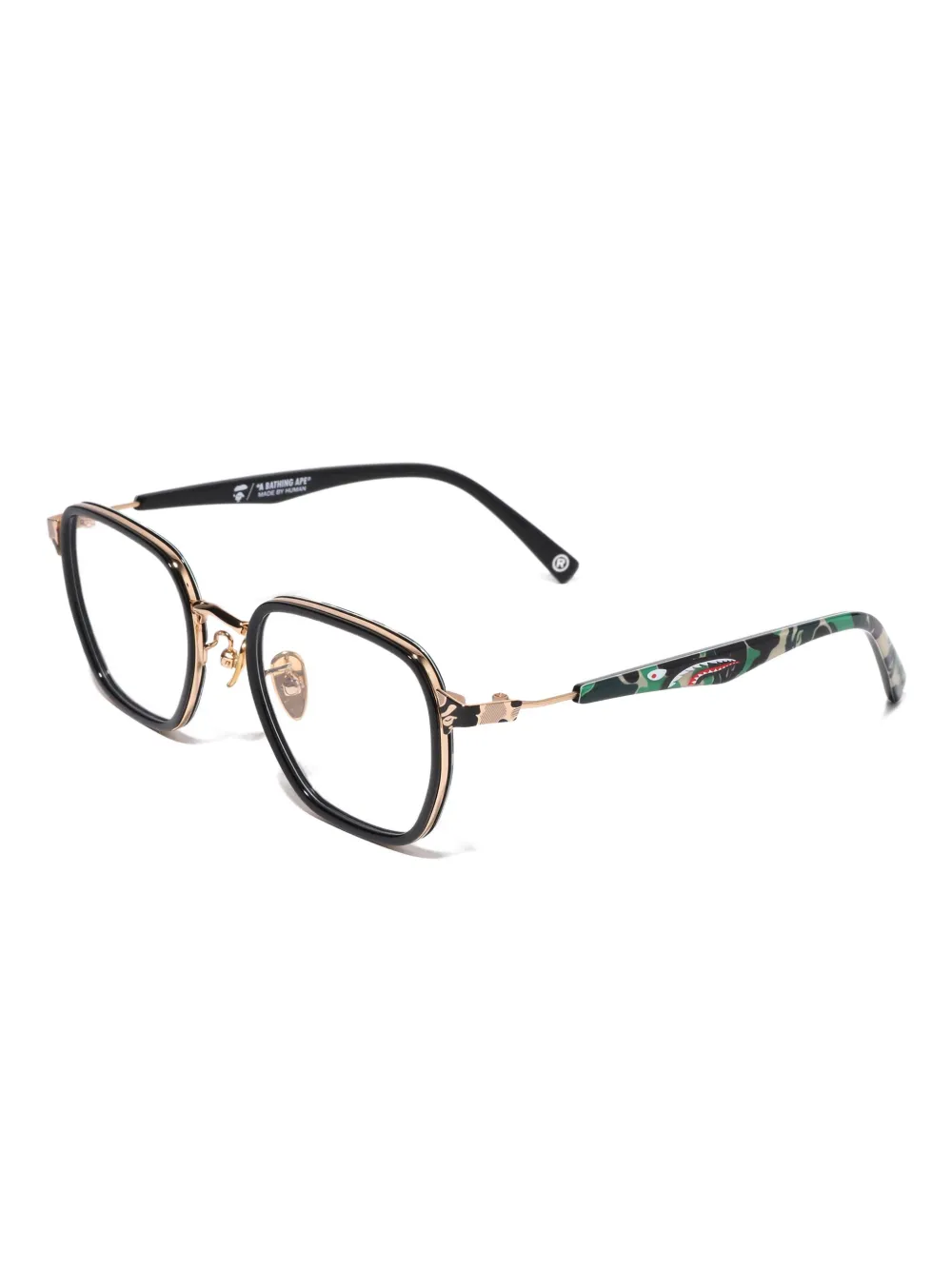 A BATHING APE® shark-motif round glasses | Image 2