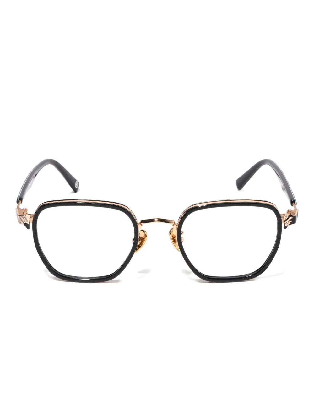 A BATHING APE® shark-motif round glasses | Black | Image 1