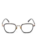 A BATHING APE® shark-motif round glasses - Black