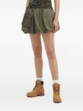 Mini Cream elasticated balloon mini skirt - Green